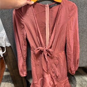 White Fox Boutique Rust Midi Dress